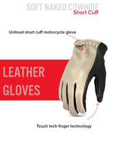 Load image into Gallery viewer, Roper Men's Motorcycle Leather Gloves