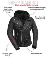 Load image into Gallery viewer, Ryman - Women's Motorcycle Leather Jacket