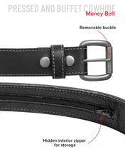 Charger l'image dans la galerie, Money Belt - Cow Leather