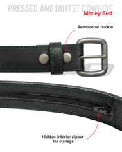 Charger l'image dans la galerie, Money Belt - Cow Leather