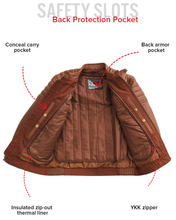 Load image into Gallery viewer, Waxed Motorcycle Leather Jacket