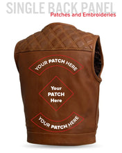 Load image into Gallery viewer, Concealed Carry Pockets Motorcycle leather Vest