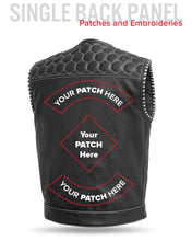 Cargar imagen en el visor de la galería, Hornet Perforated Men's Club Style Leather Vest