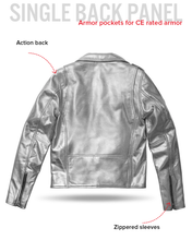 Cargar imagen en el visor de la galería, Vivid Motorcycle Leather Jacket