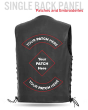 Charger l'image dans la galerie, Western Style Leather Vest With Two Concealed Carry Pockets