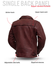 Load image into Gallery viewer, Night Rider Men's Motorcycle Leather Jacket