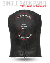 Cargar imagen en el visor de la galería, Western Style Motorcycle Leather Vest