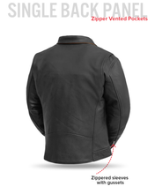 Load image into Gallery viewer, Arnold Men's Motorcycle Leather Jacket