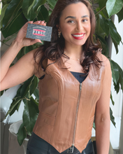 Cargar imagen en el visor de la galería, Western Style Motorcycle Leather Vest