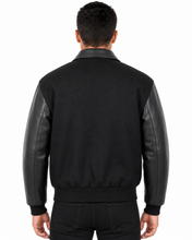 Cargar imagen en el visor de la galería, REED Chaqueta de lana y cuero universitario premium para hombre fabricada en EE. UU.