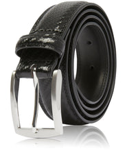 Cargar imagen en el visor de la galería, Genuine Leather Belt for Men – Zinc Alloy Buckle, 1.25" Strap