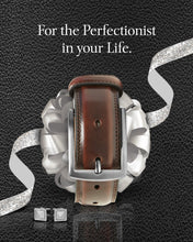 Cargar imagen en el visor de la galería, Genuine Leather Belt for Men – Zinc Alloy Buckle, 1.25" Strap