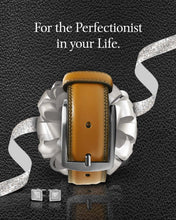 Cargar imagen en el visor de la galería, Genuine Leather Belt for Men – Zinc Alloy Buckle, 1.25" Strap