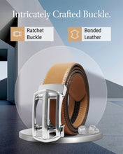 Charger l'image dans la galerie, Leather Ratchet Belt – No Holes, Custom Fit