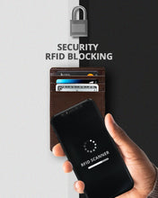 Charger l'image dans la galerie, Genuine Leather Slim Card Holder – RFID Blocking, Minimalist