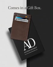 Charger l'image dans la galerie, Genuine Leather Slim Card Holder – RFID Blocking, Minimalist