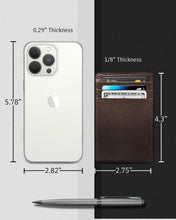 Charger l'image dans la galerie, Genuine Leather Slim Card Holder – RFID Blocking, Minimalist