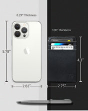 Charger l'image dans la galerie, Genuine Leather Slim Card Holder – RFID Blocking, Minimalist