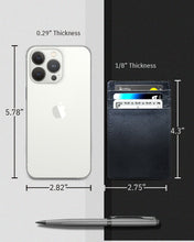 Charger l'image dans la galerie, Genuine Leather Slim Card Holder – RFID Blocking, Minimalist