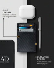 Charger l'image dans la galerie, Genuine Leather Slim Card Holder – RFID Blocking, Minimalist
