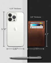 Charger l'image dans la galerie, Genuine Leather Slim Card Holder – RFID Blocking, Minimalist