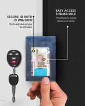 Charger l'image dans la galerie, Genuine Leather Slim Card Holder – RFID Blocking, Minimalist