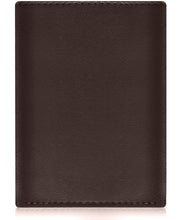 Charger l'image dans la galerie, Genuine Leather Trifold Wallet – Flip-Up Dual ID Windows, RFID Blocking