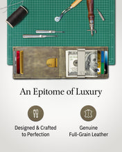 Charger l'image dans la galerie, Genuine Leather Slim Money Clip Wallet – 7 Card Slots, RFID Blocking
