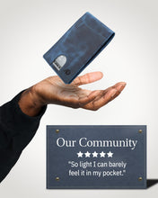 Charger l'image dans la galerie, Genuine Leather Slim Money Clip Wallet – 7 Card Slots, RFID Blocking