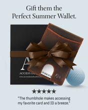 Cargar imagen en el visor de la galería, Genuine Leather Pull-Strap Bifold Wallet – Holds 7 Cards, RFID Blocking