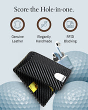 Cargar imagen en el visor de la galería, Genuine Leather Pull-Strap Bifold Wallet – Holds 7 Cards, RFID Blocking