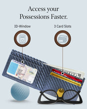 Cargar imagen en el visor de la galería, Genuine Leather Pull-Strap Bifold Wallet – Holds 7 Cards, RFID Blocking