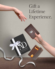 Cargar imagen en el visor de la galería, Genuine Leather Slim Bifold Wallet – Pull-Strap Card Access, RFID Blocking