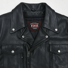 Load image into Gallery viewer, Mastermind Men's Motorcycle Leather Jacket
