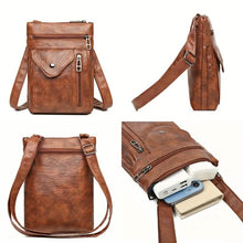 Cargar imagen en el visor de la galería, Women’s Vintage Leather Crossbody Bag