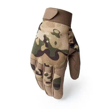 Load image into Gallery viewer, OPZ Tactical Gloves featuring reinforced fabric and camouflage design for durability in military and outdoor adventures.