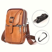 Charger l'image dans la galerie, Men’s Genuine Leather Waist Bag Wallet