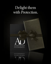 Cargar imagen en el visor de la galería, Genuine Leather Checkbook Cover – Card Slots, RFID Blocking
