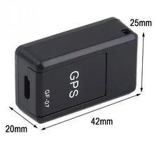 Load image into Gallery viewer, Compact eThings Mini Magnetic GPS Tracker with dimensions 42mm x 20mm x 25mm, ideal for tracking vehicles and personal belongings.