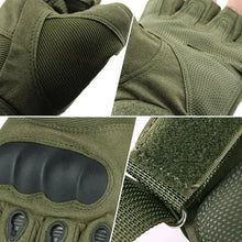 Load image into Gallery viewer, Close-up of GRIP: Flex Gloves showcasing reinforced fabric, rubber hard knuckles, and secure closure, ideal for tactical use.