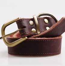 Load image into Gallery viewer, Premium leather dog collar with sleek alloy buckle, showcasing modern elegance, durability, and comfort for trendy pets.