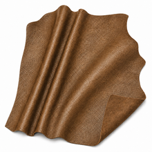 Load image into Gallery viewer, Antique Brown leather hide on a white background