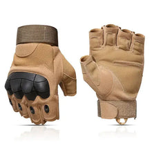 Load image into Gallery viewer, Tactical Military Gloves - Rugged, Durable, Outdoor Protection, Beige Color, Knuckle Protection, Flexible Construction