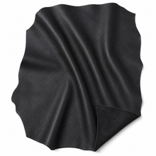 Load image into Gallery viewer, Black leather sample on a white background