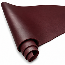 Load image into Gallery viewer, Burgundy leather sheet on a white background