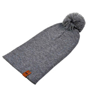 Load image into Gallery viewer, CPP1 HAAKWEAR PomPom Beanie - Made in USA - Koala Gray, cozy knit beanie with pompom, durable and stylish winter accessory.