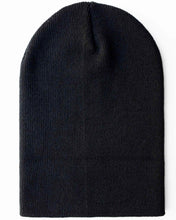 Charger l'image dans la galerie, CS101 HAAKWEAR Traditional Silent Cuffed Beanie, Midnight Black - classic warm winter accessory