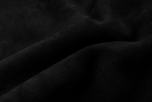 Cargar imagen en el visor de la galería, Close-up of Black Reed Suede leather