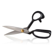 Load image into Gallery viewer, Heavy duty eZthings scissors with black handle for fabric, paper, and carpet cutting, ideal for arts and crafts, hobby, and commercial use.