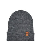 Charger l'image dans la galerie, HAAKWEAR Classic Fusion Cuffed Beanie - Gray / Denim, Made in USA, stylish beanie with cuffed design for men, women, and teens